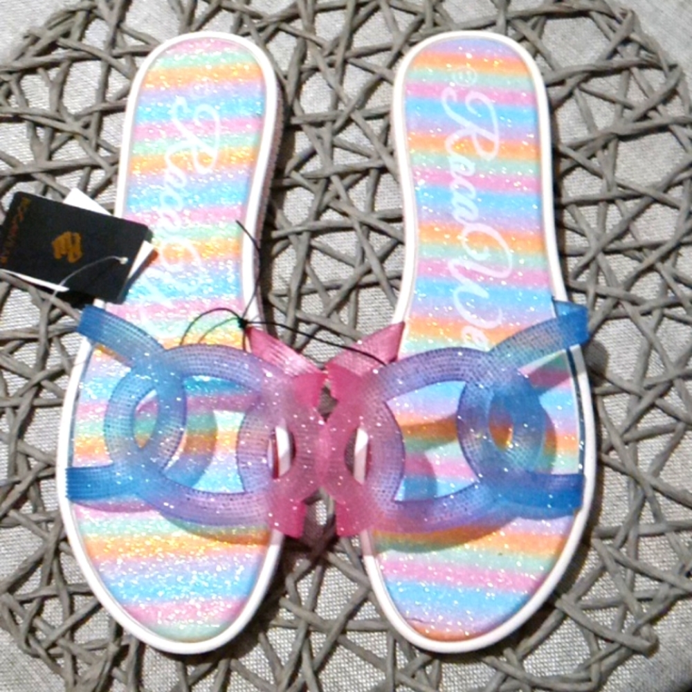 RocaWear Sparkle Jelly Sandals